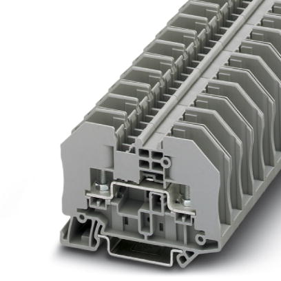 Phoenix Contact Feed-Through - Open Terminal Block; RTO 3; 30A; 600V; Bolt Connection; Gray